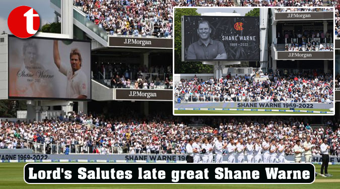 Lord's Salutes late great Shane Warne