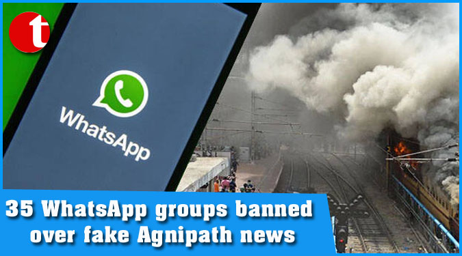 35 WhatsApp groups banned over fake Agnipath news