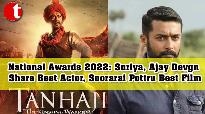 National Awards 2022: Suriya, Ajay Devgn Share Best Actor, Soorarai Pottru Best Film