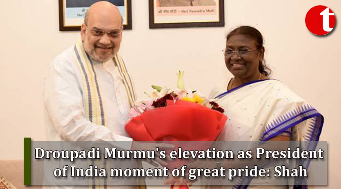 Droupadi Murmu’s elevation as President of India moment of great pride: Shah