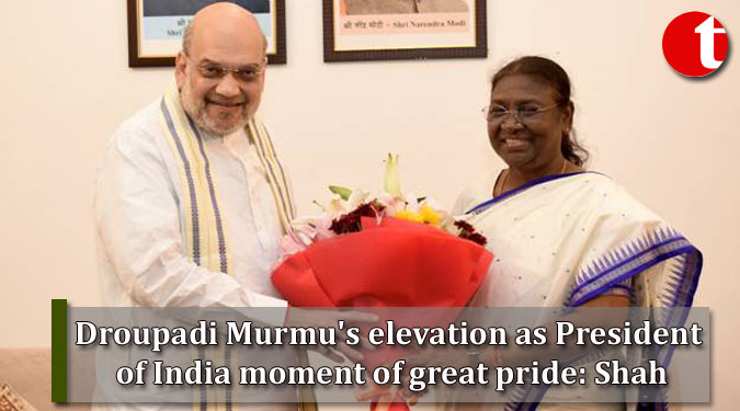 Droupadi Murmu's elevation as President of India moment of great pride: Shah