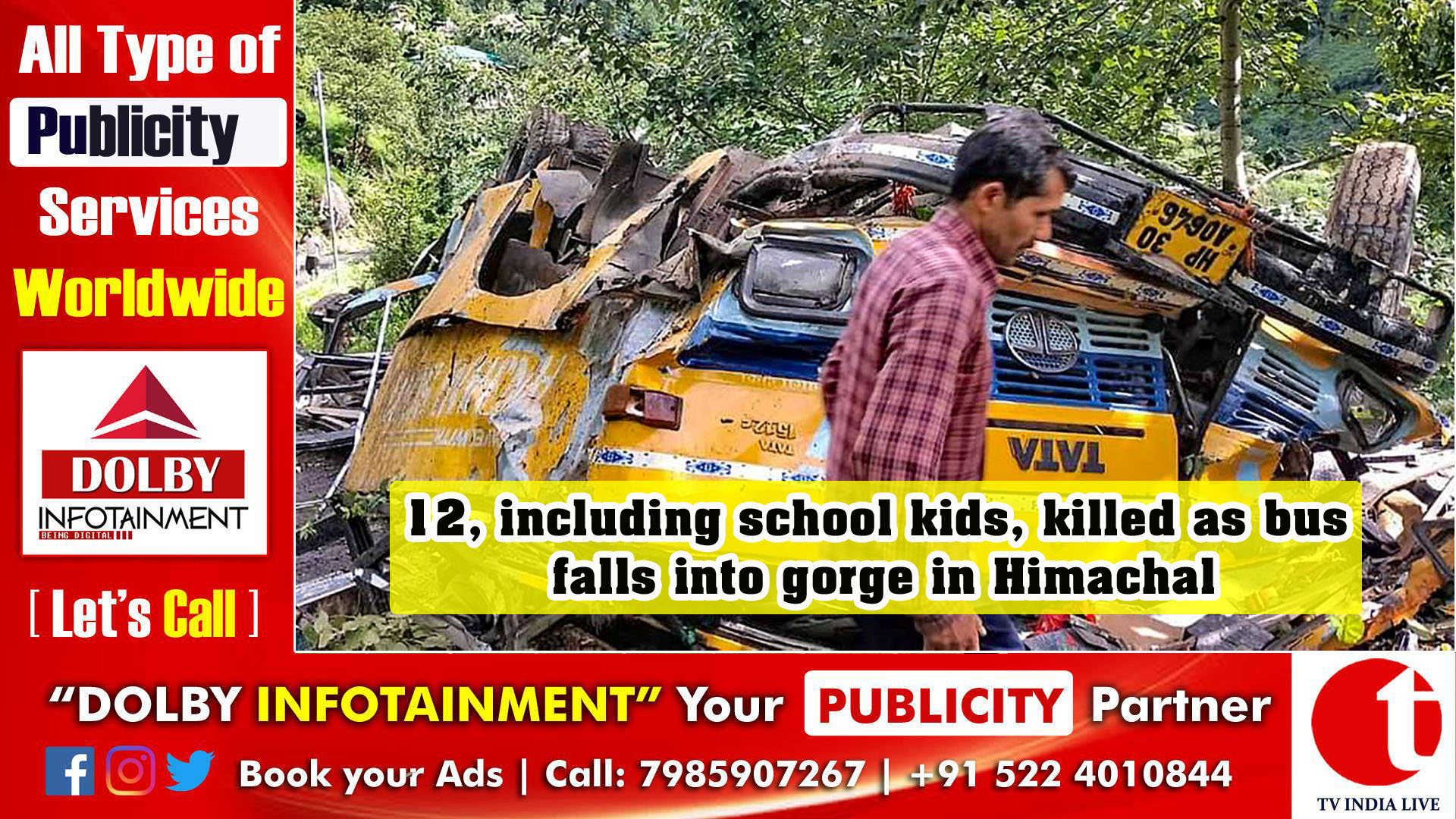 12, including school kids, killed as bus falls into gorge in Himachal