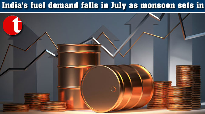 India’s fuel demand falls in July as monsoon sets in