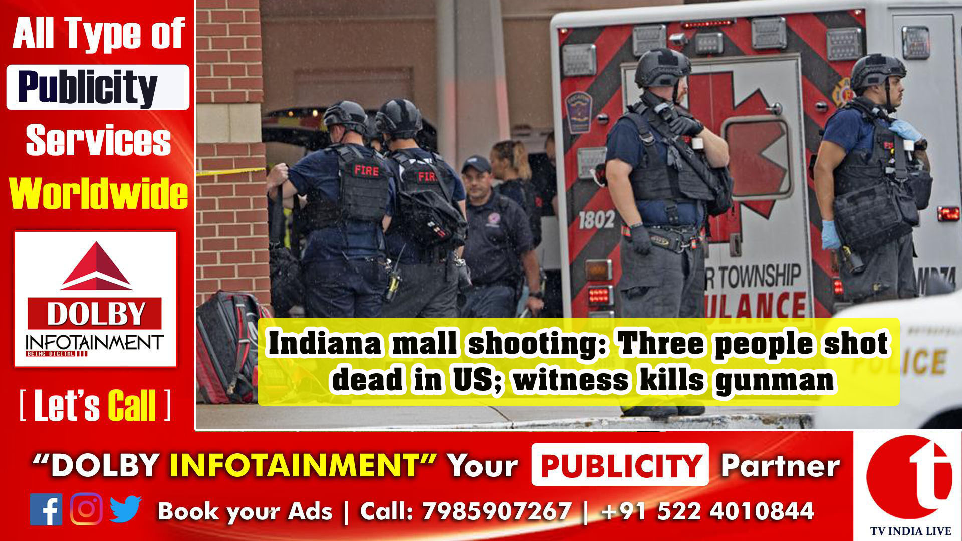 Indiana mall shooting: Three people shot dead in US; witness kills gunman