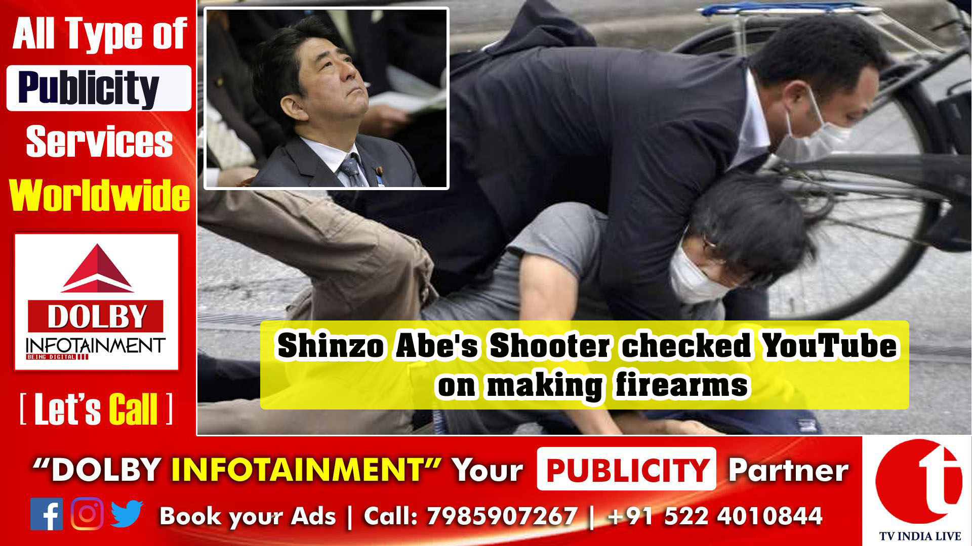 Shinzo Abe's Shooter checked YouTube on making firearms
