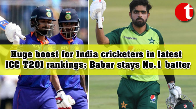 Huge boost for India cricketers in latest ICC T20I rankings; Babar stays No.1 batter