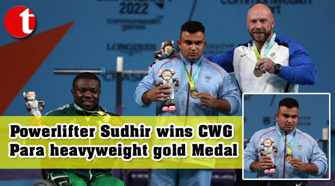 Powerlifter Sudhir wins CWG Para heavyweight gold Medal