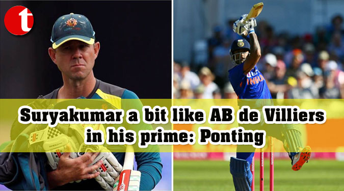 Suryakumar a bit like AB de Villiers in his prime: Ponting