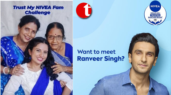 Want to meet Ranveer Singh? Participate in the #TrustMyNIVEAFam Reel Challenge with your family today!