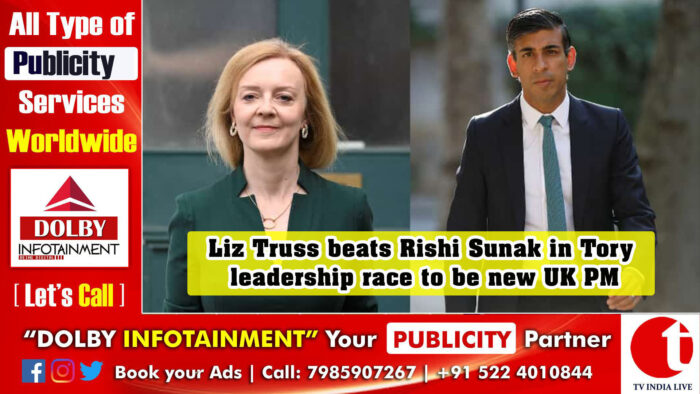 Liz Truss beats Rishi Sunak in Tory leadership race to be new UK PM