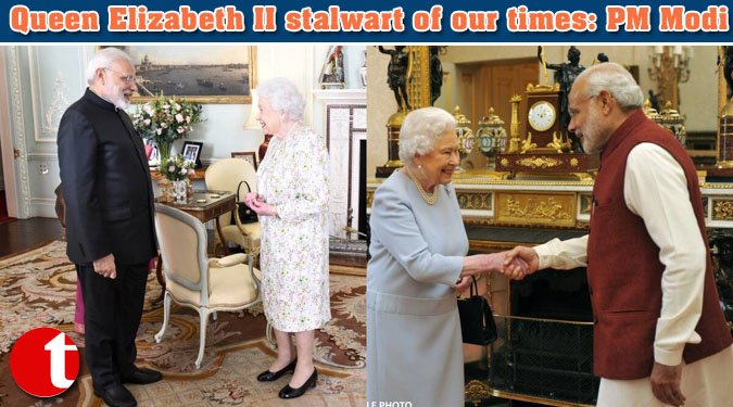 Queen Elizabeth II stalwart of our times: PM Modi
