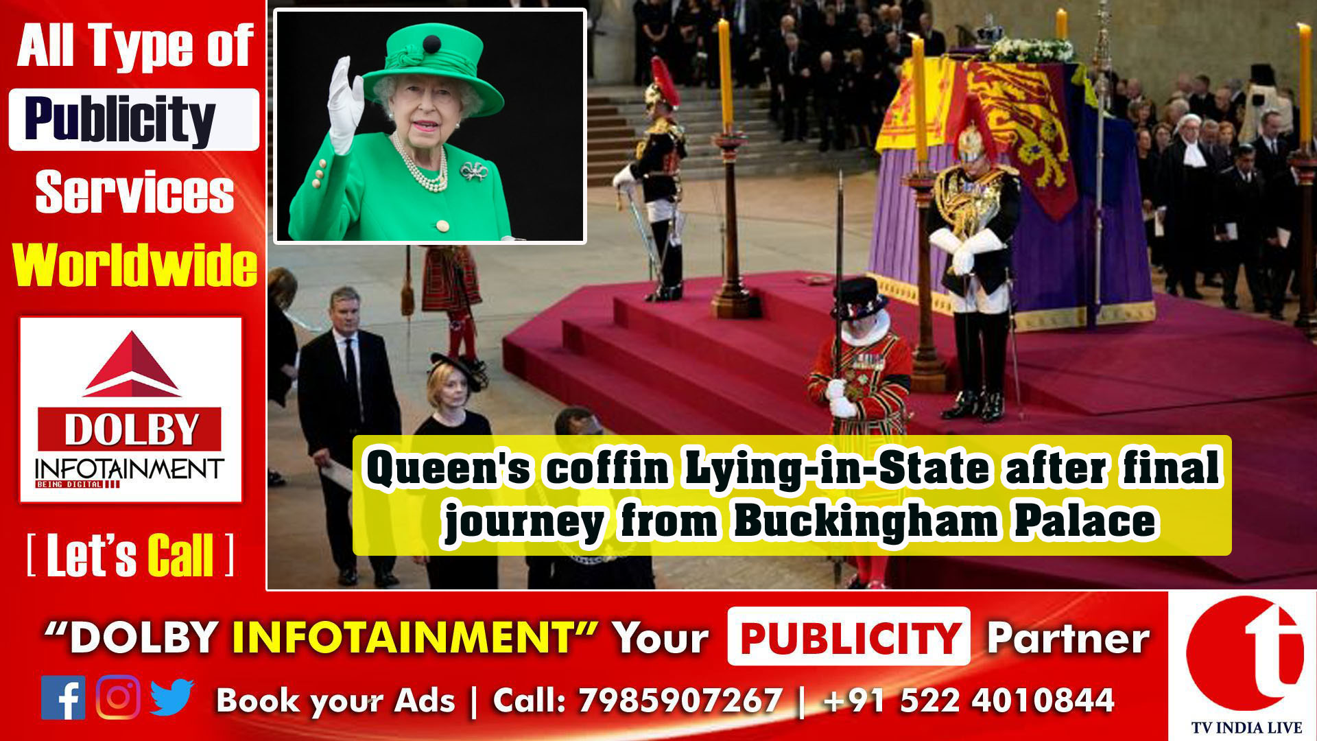 Queen's coffin Lying-in-State after final journey from Buckingham Palace