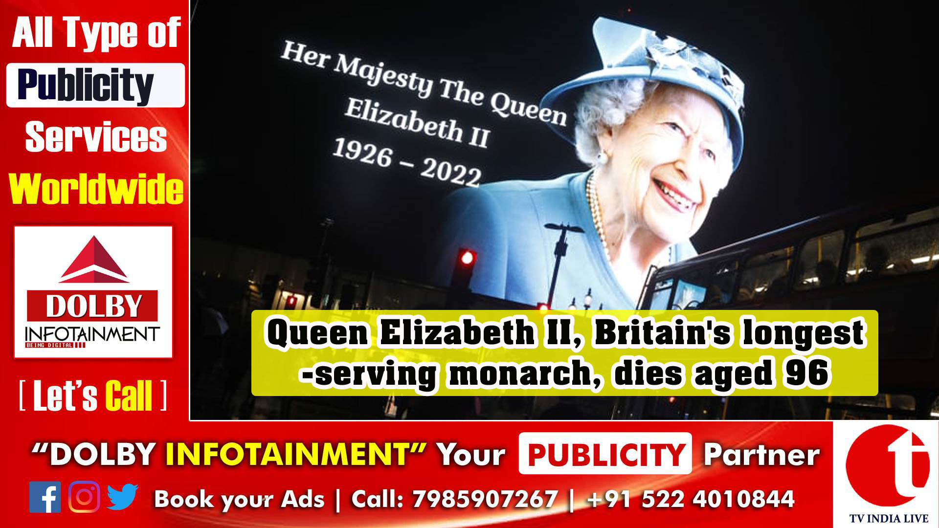 Queen Elizabeth II, Britain's longest-serving monarch, dies aged 96