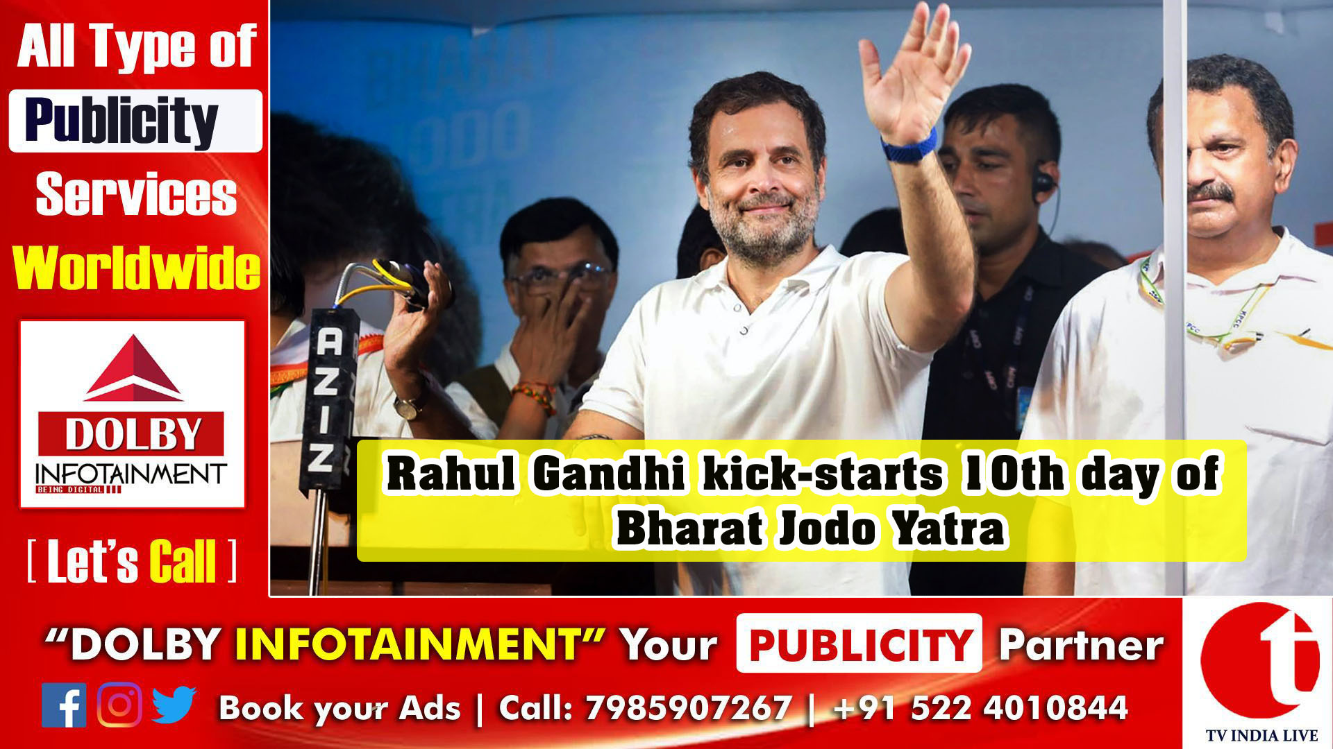 Rahul Gandhi kick-starts 10th day of Bharat Jodo Yatra