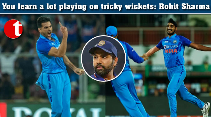 You learn a lot playing on tricky wickets: Rohit Sharma