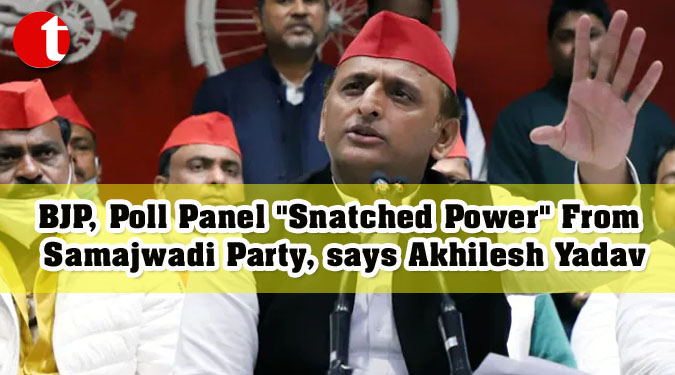 BJP, Poll Panel "Snatched Power" From Samajwadi Party, says Akhilesh Yadav