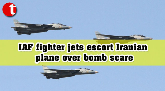 IAF fighter jets escort Iranian plane over bomb scare