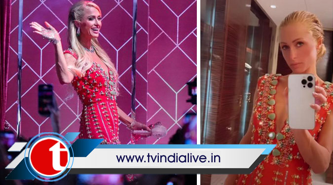 Paris Hilton goes desi for her perfume launch event in Mumbai