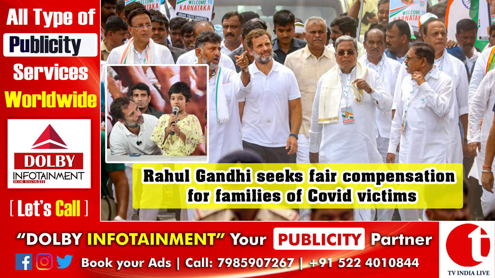 Rahul Gandhi seeks fair compensation for families of Covid victims