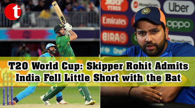 T20 World Cup: Skipper Rohit Admits India Fell Little Short with the Bat