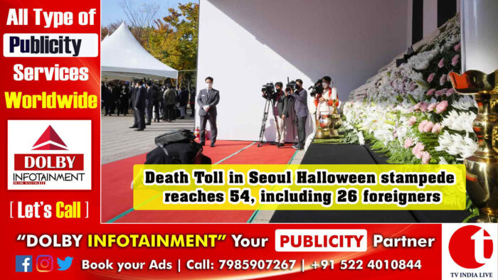 Death Toll in Seoul Halloween stampede reaches 154, including 26 foreigners