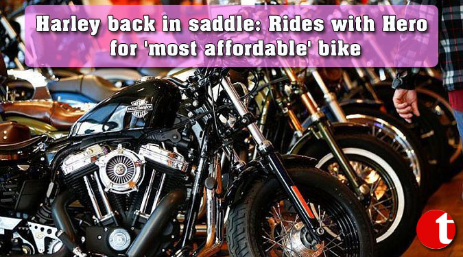 Harley back in saddle: Rides with Hero for 'most affordable' bike