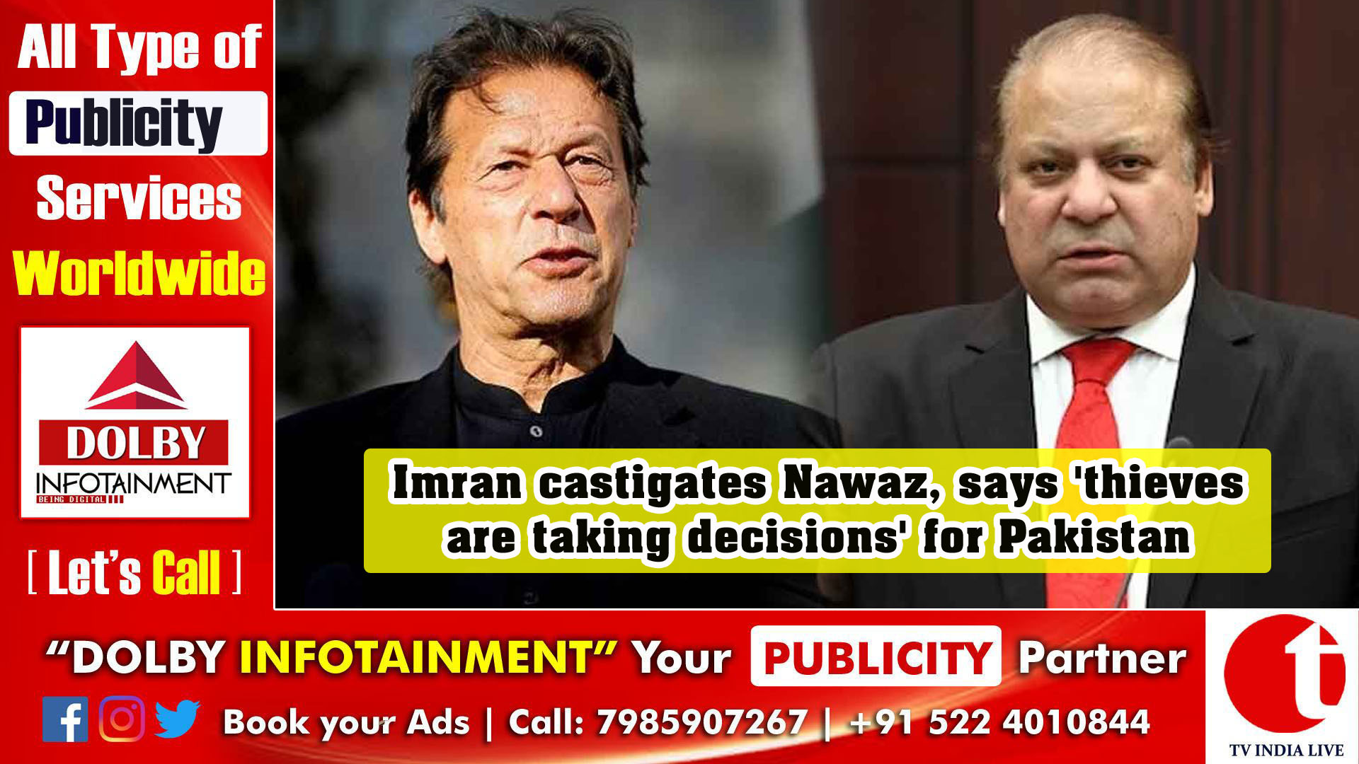 Imran castigates Nawaz, says 'thieves are taking decisions' for Pakistan