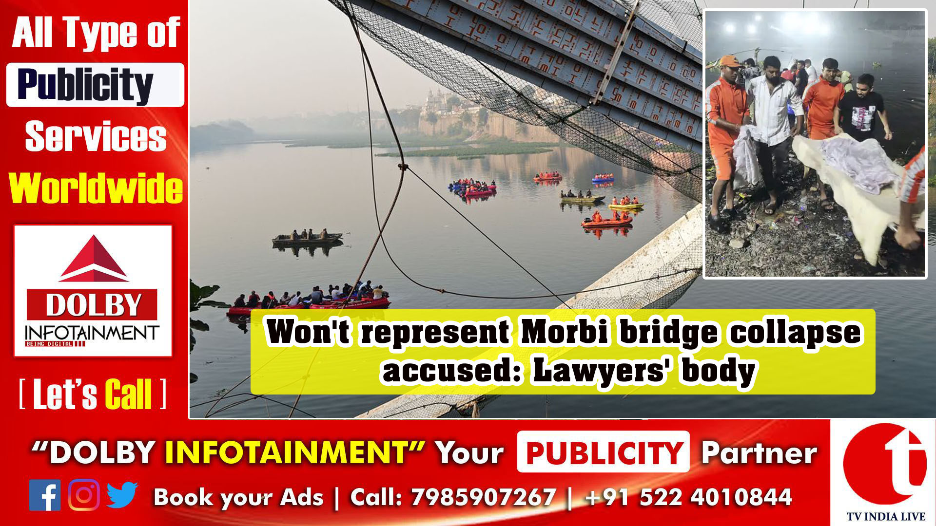Won't represent Morbi bridge collapse accused: Lawyers' body