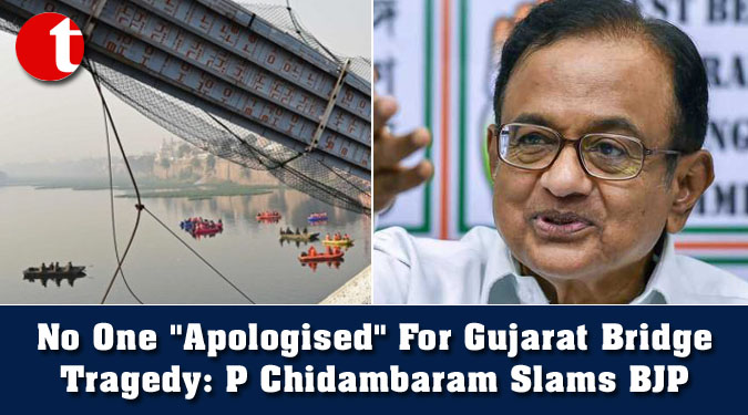 No One "Apologised" For Gujarat Bridge Tragedy: P Chidambaram Slams BJP