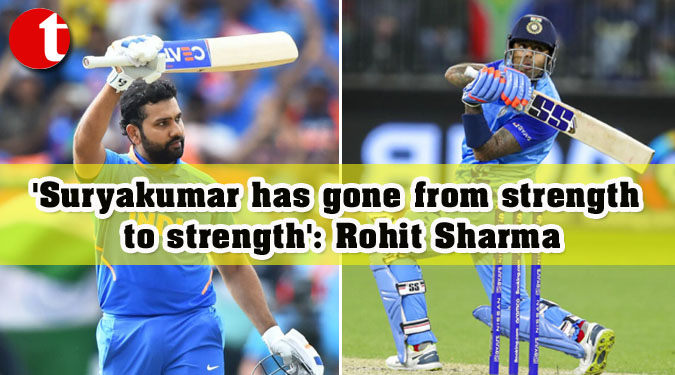 'Suryakumar has gone from strength to strength': Rohit Sharma