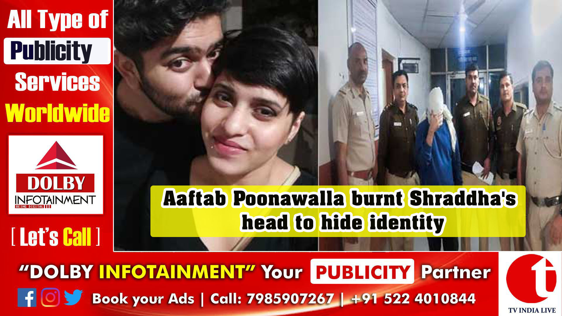 Aaftab Poonawalla burnt Shraddha's head to hide identity