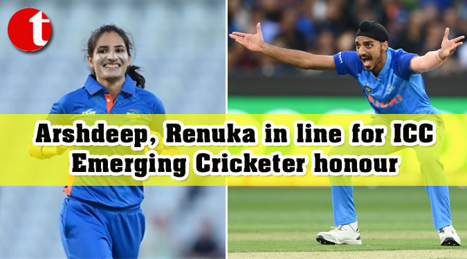 Arshdeep, Renuka in line for ICC Emerging Cricketer honour