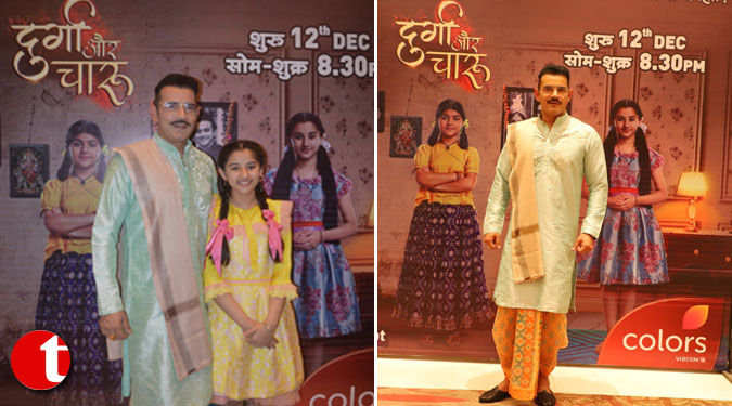 Aurra Bhatnagar and Chandan Anand visit Lucknow to launch their upcoming show 'Durga Aur Charu' on COLORS