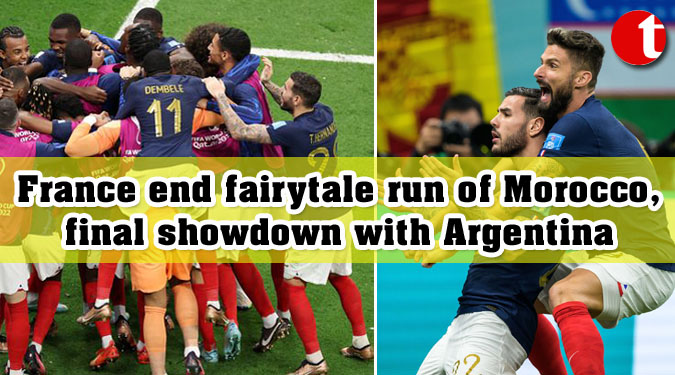 France end fairytale run of Morocco, final showdown with Argentina