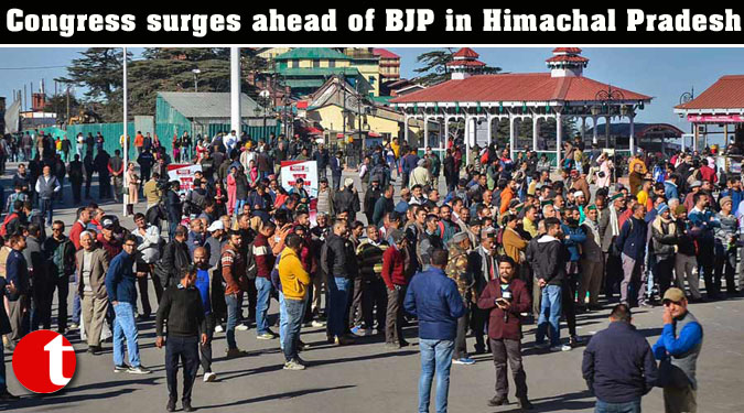 Congress surges ahead of BJP in Himachal Pradesh