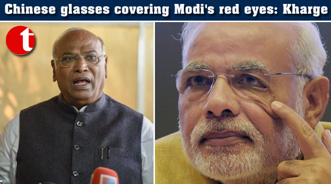Chinese glasses covering Modi’s red eyes: Kharge