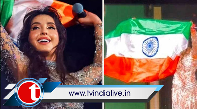Nora Fatehi draws flak for holding Indian Flag upside down at FIFA