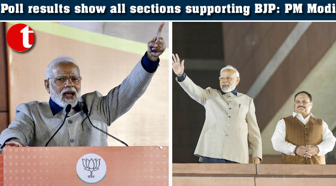 Poll results show all sections supporting BJP: PM Modi