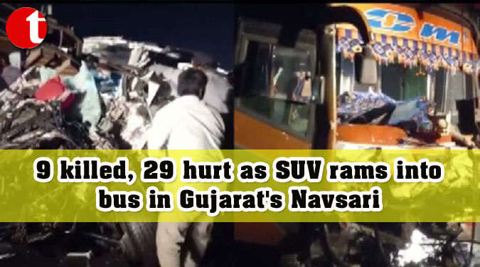 9 killed, 29 hurt as SUV rams into bus in Gujarat’s Navsari