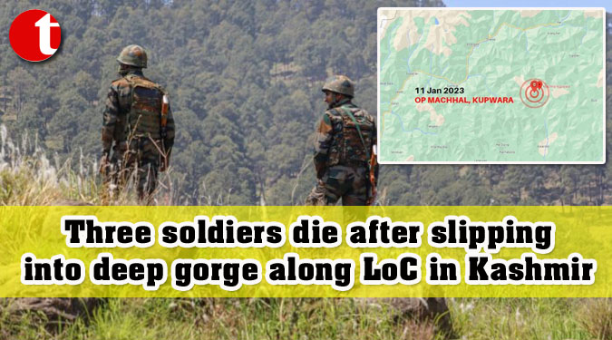 Three soldiers die after slipping into deep gorge along LoC in Kashmir