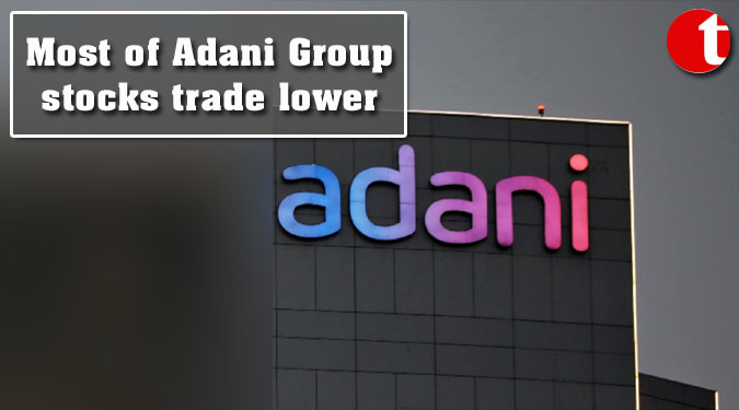 Most of Adani Group stocks trade lower