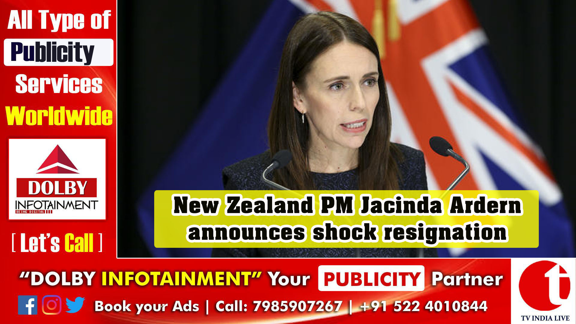 New Zealand PM Jacinda Ardern announces shock resignation