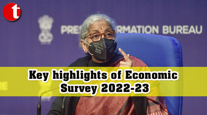 Key highlights of Economic Survey 2022-23