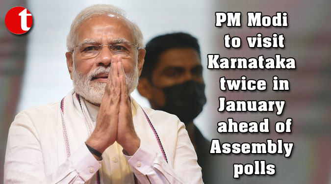 PM Modi to visit Karnataka twice in January ahead of Assembly polls