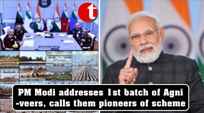 PM Modi addresses 1st batch of Agniveers, calls them pioneers of scheme