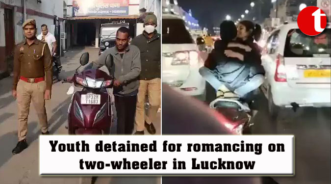 Youth detained for romancing on two-wheeler in Lucknow