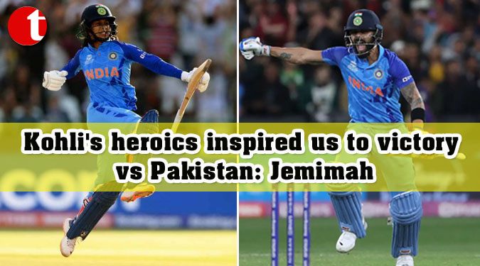 Kohli’s heroics inspired us to victory vs Pakistan: Jemimah