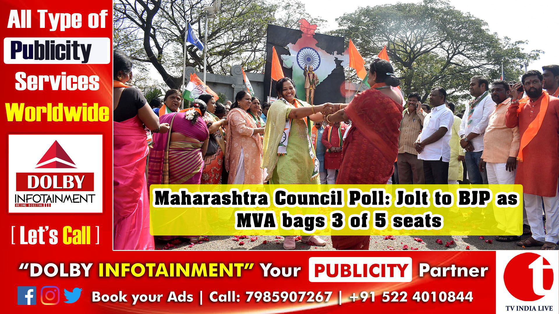 Maharashtra Council Poll: Jolt to BJP as MVA bags 3 of 5 seats
