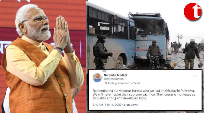 Their courage motivates us to build strong India: PM pays tribute to Pulwama heroes