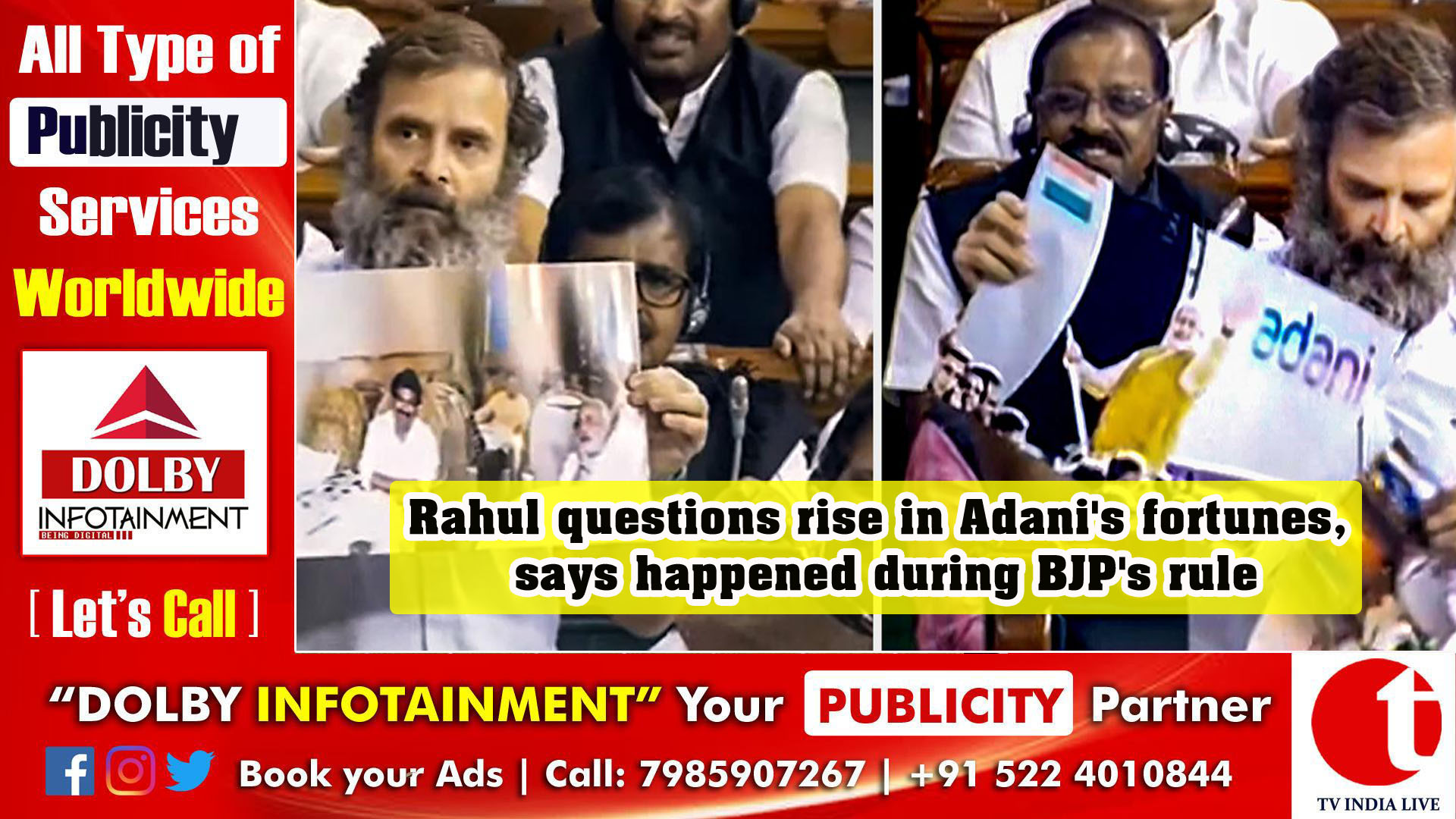 Rahul questions rise in Adani's fortunes, says happened during BJP's rule